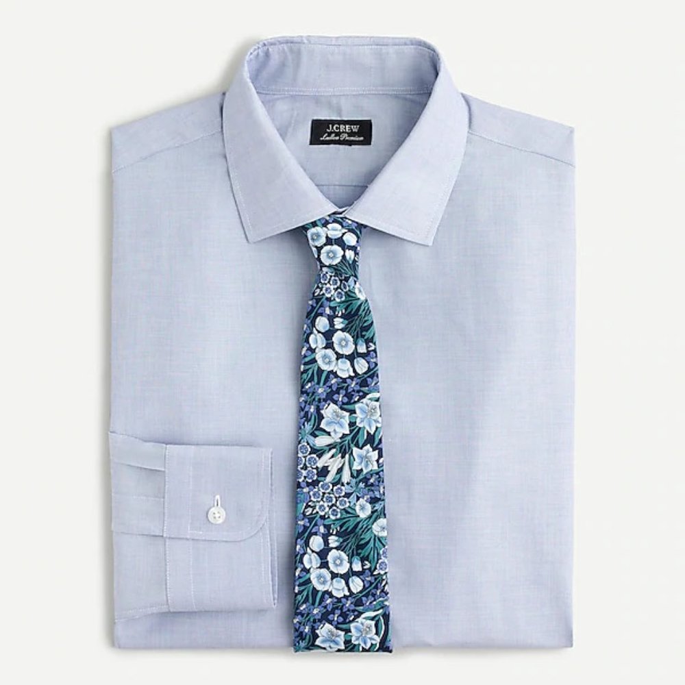 J Crew Tie Liberty Print Mountain Primrose Floral - Picture 2 of 3